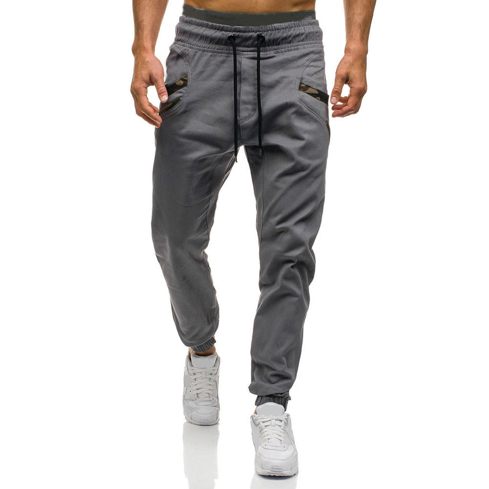 Men's black jogger pants by eprolo, casual fitness sweatpants with a slim fit, suitable for workouts and everyday wear.