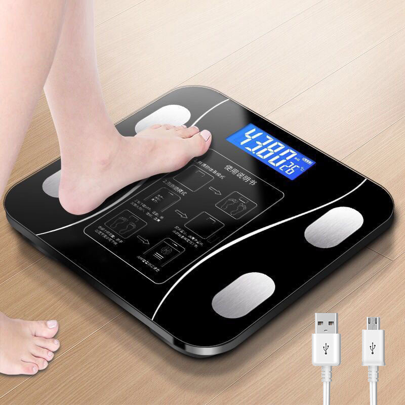 Eprolo ocean green Bluetooth digital weight scale with height measurement, body fat analysis, and professional health tracking features