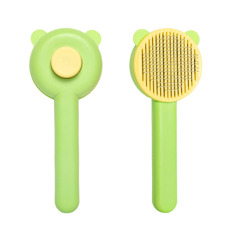 Creative Design Pet Comb Cat Self-Cleaning Needle Comb Dog Comb for Removing Loose and Dead Hair Cat Grooming Comb Wholesale - American Smart