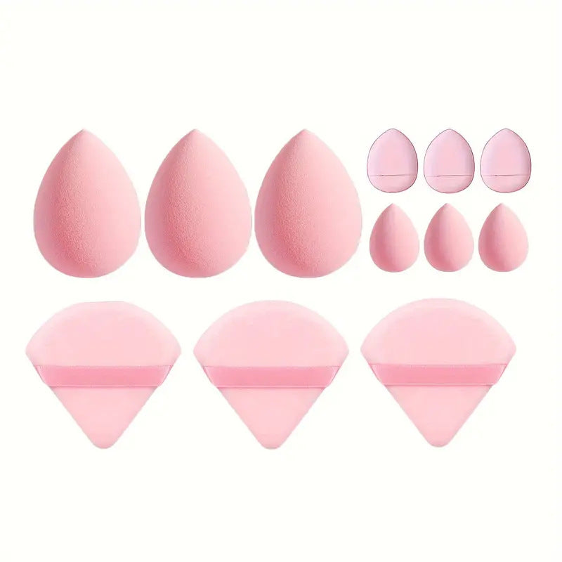 Eprolo 12-piece makeup sponge blender set with liquid foundation and cream cosmetic puffs for flawless beauty application