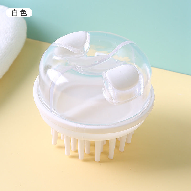 eprolo hair wash comb and scalp massage brush for shampooing, bath cleaning, and scalp care in clear plastic design