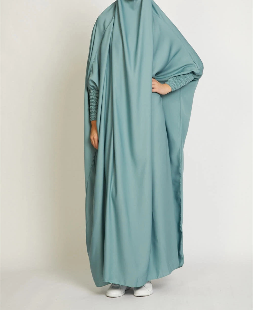 Chic Loose Long Women's Dress Solid Color Casual Plus Size Dress - American Smart