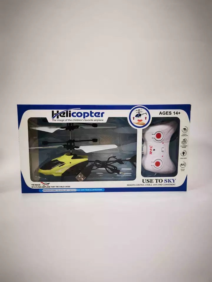eprolo remote-controlled aircraft helicopter with lights, drop-resistant, rechargeable, induction suspended two-way flying toy.