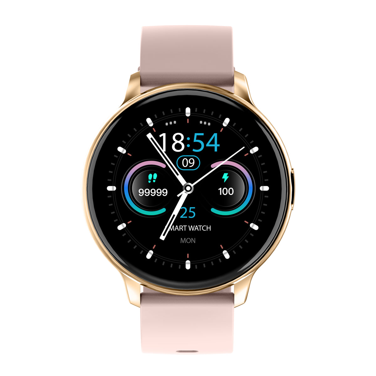 Eprolo ZL27 smart watch with heart rate, blood pressure, blood oxygen monitor, sports bracelet, Bluetooth call feature, black design