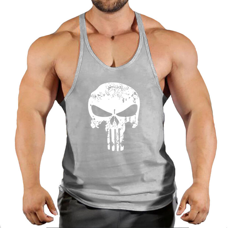 Men's loose fitness vest by eprolo, sleeveless sports T-shirt with a casual fit for training and active wear.