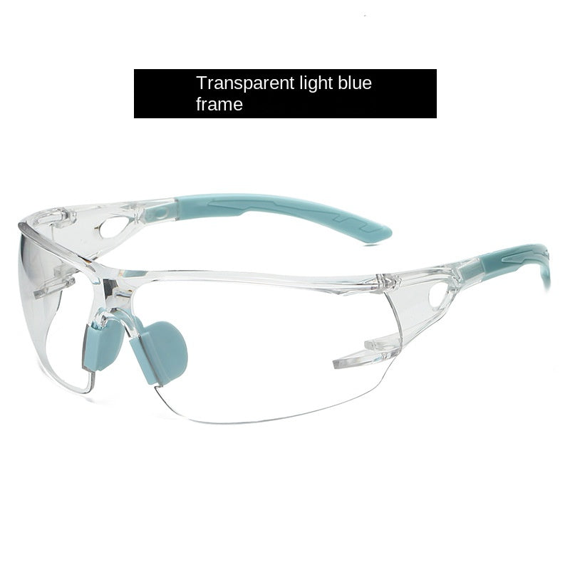 Eprolo professional cycling protective glasses with frameless design, integrated safety goggles, windproof for outdoor riding.