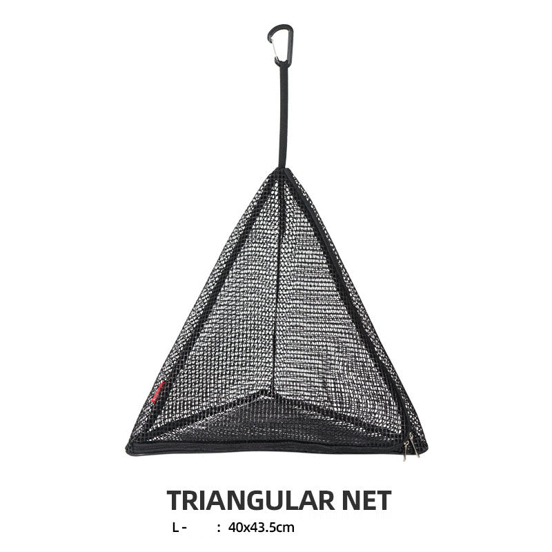 Foldable outdoor triangular sun drying net by eprolo, PVC hanging storage net for camping and outdoor drying or storage.