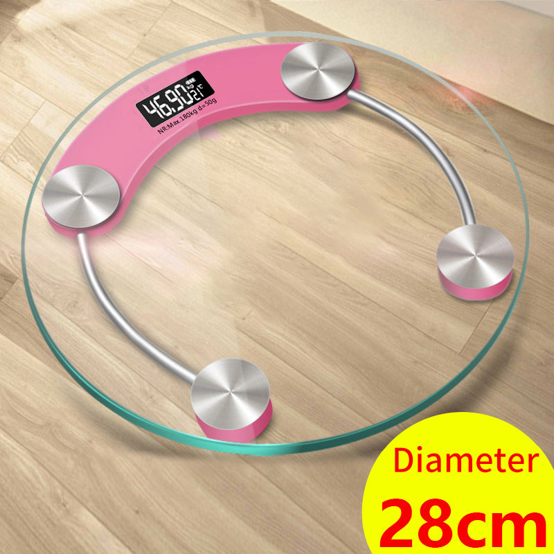 eprolo 28cm transparent round electronic body scale with digital display and precision measurement for household use