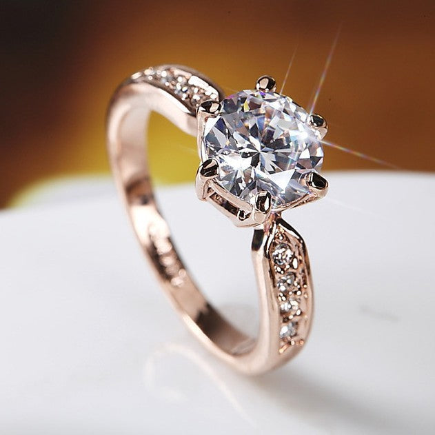Elegant women's Korean wedding ring by eprolo featuring a luxurious design with intricate detailing and a polished finish.
