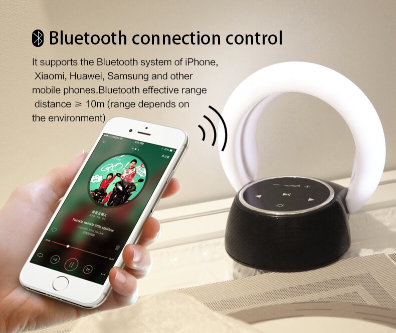 Bluetooth speaker light creative portable intelligent small speaker subwoofer - American Smart