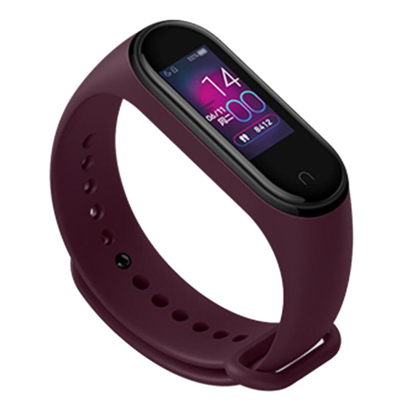 Chinese Version Xiaomi Mi Band 4 5ATM Heart Rate Smart Wristband (Wine Red) - American Smart