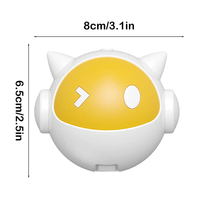 Automatic Interactive Cat Toy Ball with Self-Rotating & Jumping Motion, Electric Pet Teaser for Cats, Anti-Hairball Fun Play - American Smart