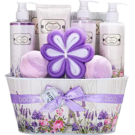Body & Earth Rosewater & Lavender 10 Pieces Gift Set