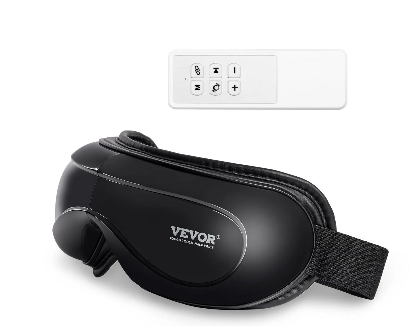 Eye Massager with Heat & Remote, Heated Eye Massage Mask with 5 Modes and Bluetooth Music, 180? Foldable Eye Care Massager for Eye Strain, Dry Eyes, Dark Circles, Ideal Gift for Mom/Dad - American Smart