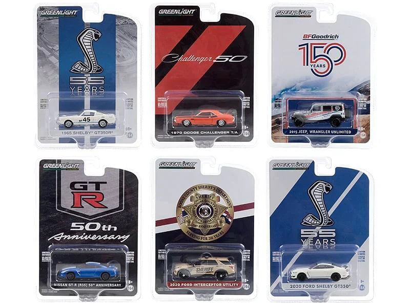 Introducing the Greenlight Anniversary Collection Cars