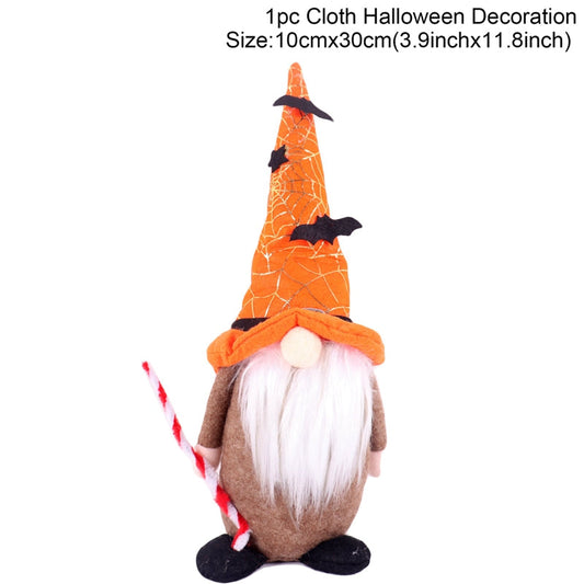 Color: 2style - Halloween Dwarf Doll Ghost Festival Goblin Rudolph Faceless Dolls Holiday Ornaments Window Decorations