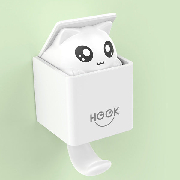 Creative nail free adhesive hook, plastic hook, wall hook, door mounted adhesive hook, clothes, shoes, hats, multi-purpose hook