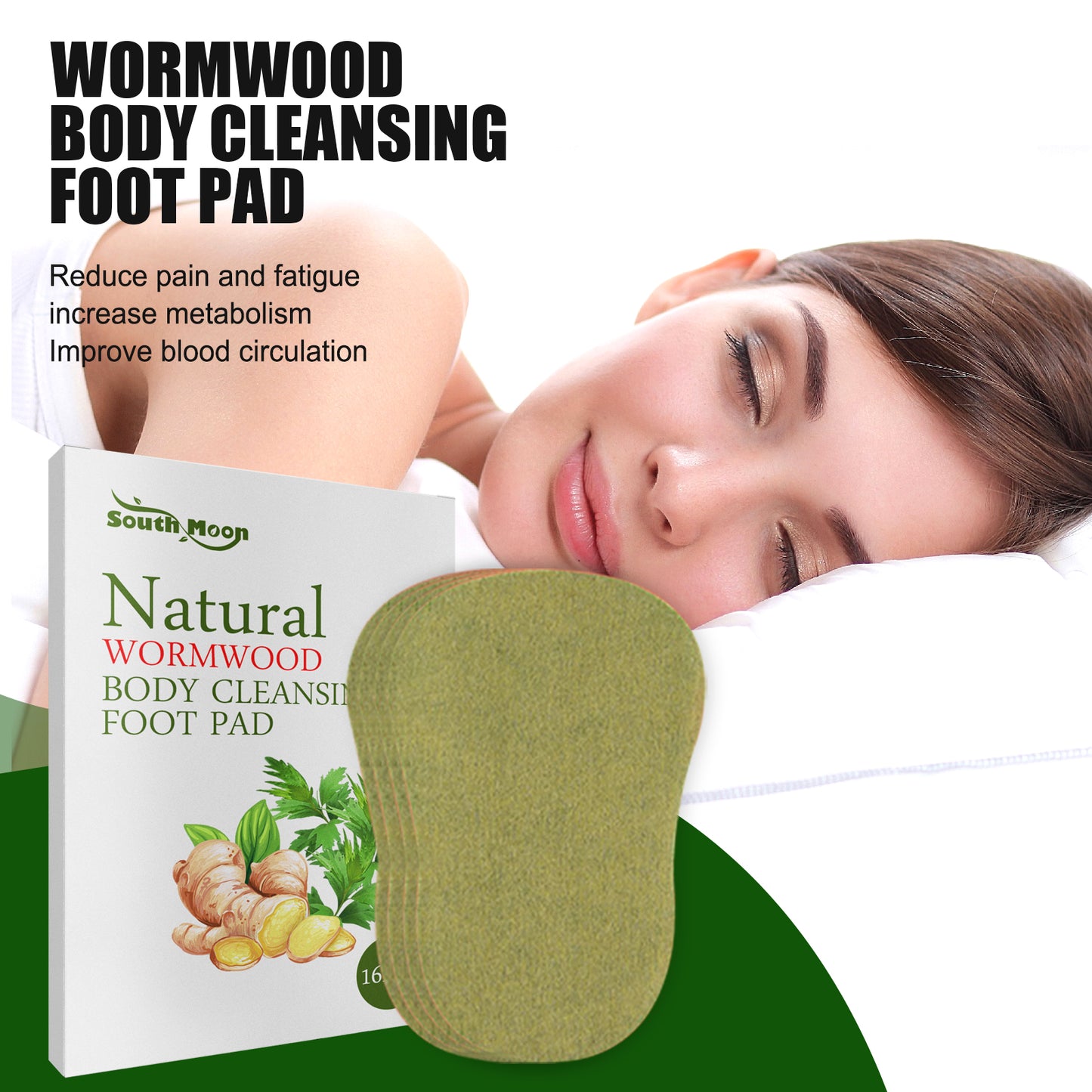 South Moon Body Cleansing Pads, Relieve Body Stress Slimming Helps Sleep Foot Care Patch