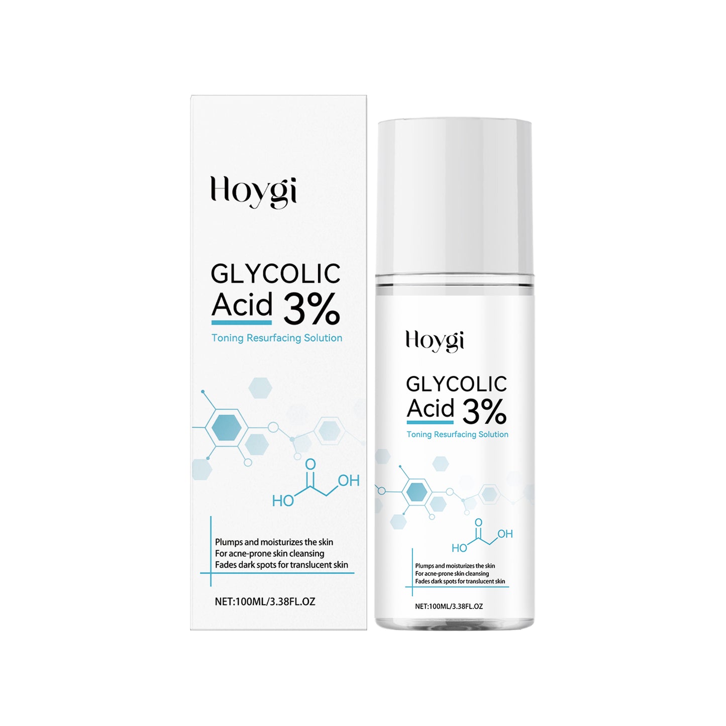 Hoygi Facial Exfoliating Essence Gentle Care Facial Skin Brightening Hydrating Moisturizing Essence