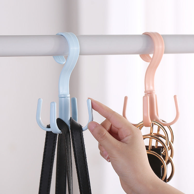 Bag Rack Female Bag 4 Claw Hook Hanging Bag Hook Schoolbag Wardrobe Storage Rack Multi-Functional Rotating Rack S-Type