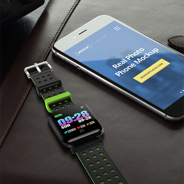 Bakeey M19 1.3inch Training Modes Heart Rate Blood Pressure Monitor Fitness Tracker Smart Wristband - American Smart