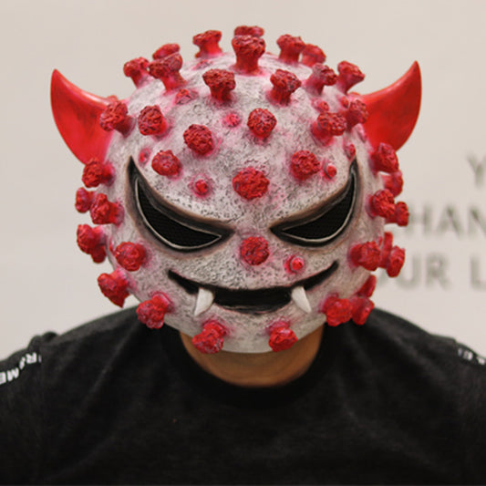 ClaudiaG Home Halloween horror virus mask with detailed creepy design, perfect for costumes and spooky events.