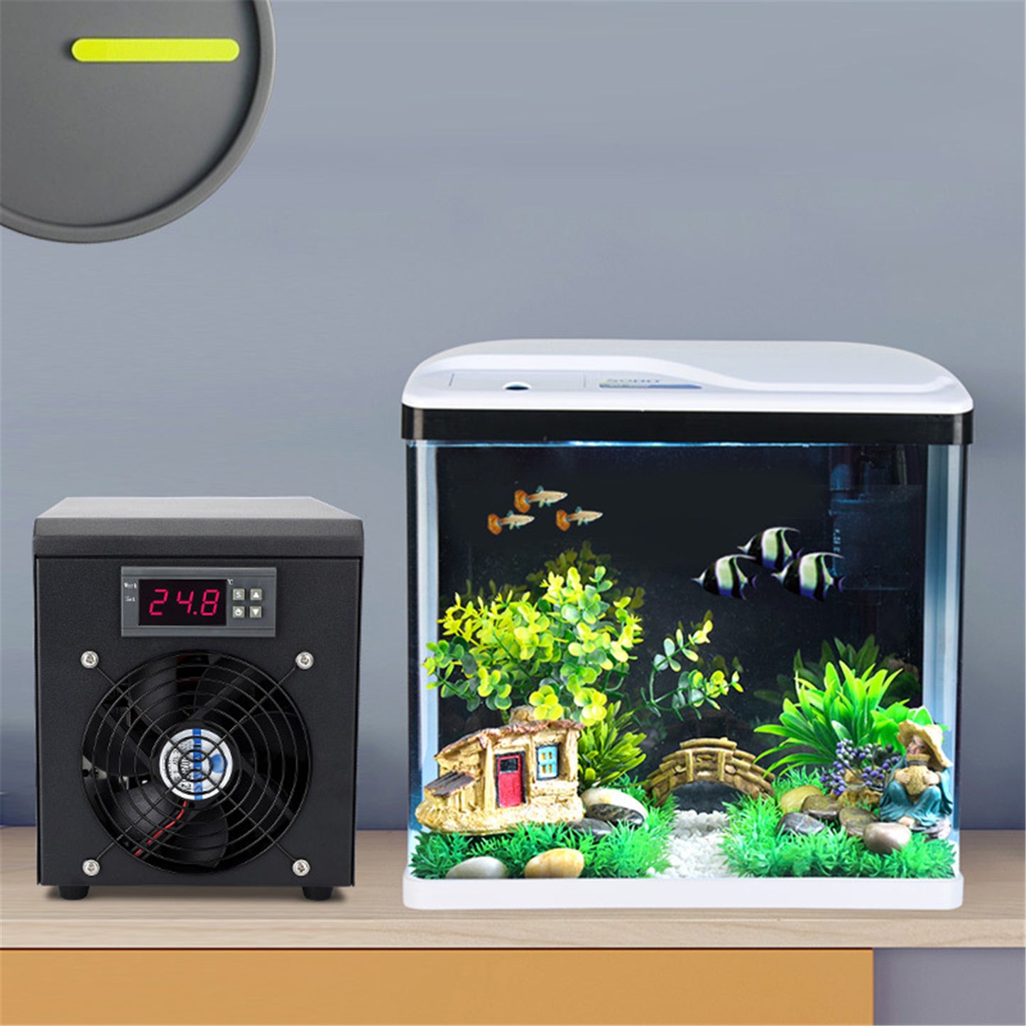 0-100℃ Aquarium Water Chiller 55L Fish Tank Cooler System Temperature Setting Device Constant For Fish Shrimp Breeding Tool