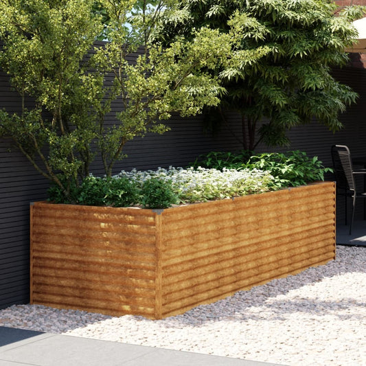 Garden Raised Bed Rustic Corten steel Large Strong