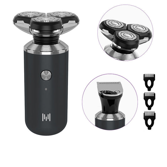 Color: Black, style: Standard configuration plus sp - Washing Razor Mini Electric Cross-Border Men'S Wholesale Usb Shaver Whole Body Shave New D4 Five In One