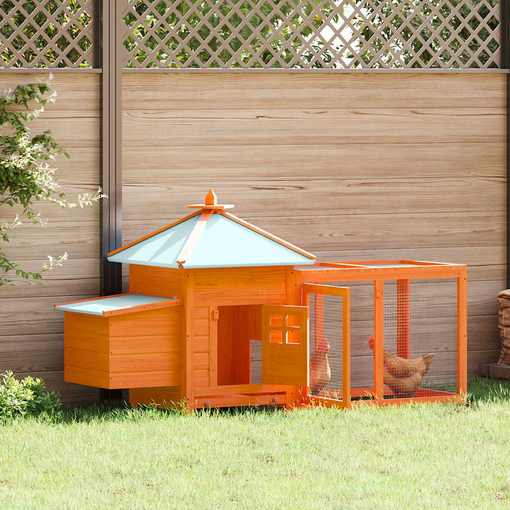American Smart outdoor chicken coop in a backyard setting, providing shelter for small poultry and outdoor small animal supplies.