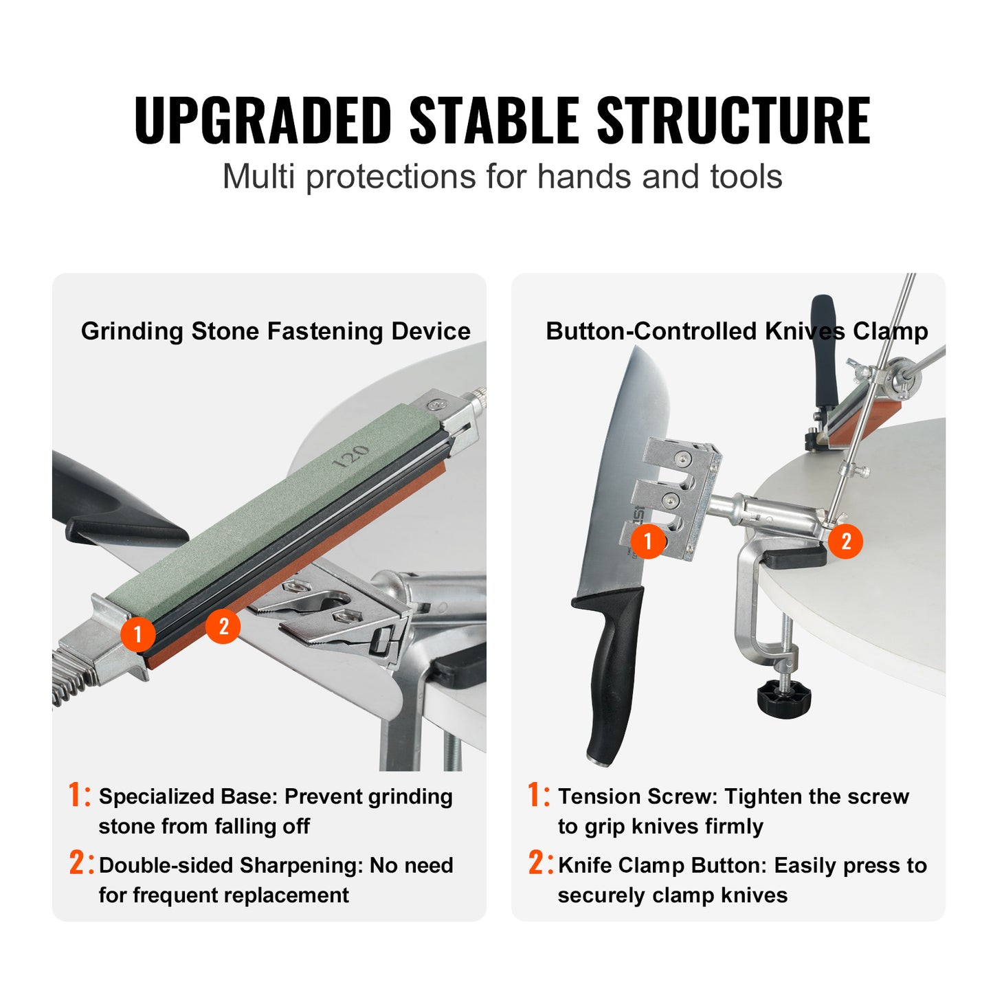 VEVOR Knife Sharpener Kit, 360 Rotation Flip Fixed Angle Knife Sharpening System With 12 Whetstones 120-10000 Grit, Professional Kitchen Chef Knife Sharpening Kit For All Knives And Scissors