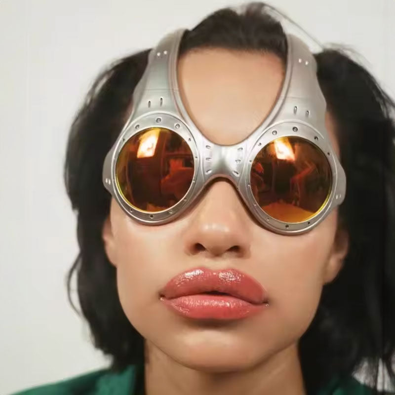 Unisex Eprolo Over-The-Top sunglasses with retro metal frame, ideal for outdoor cycling and sports, fashionable and stylish.