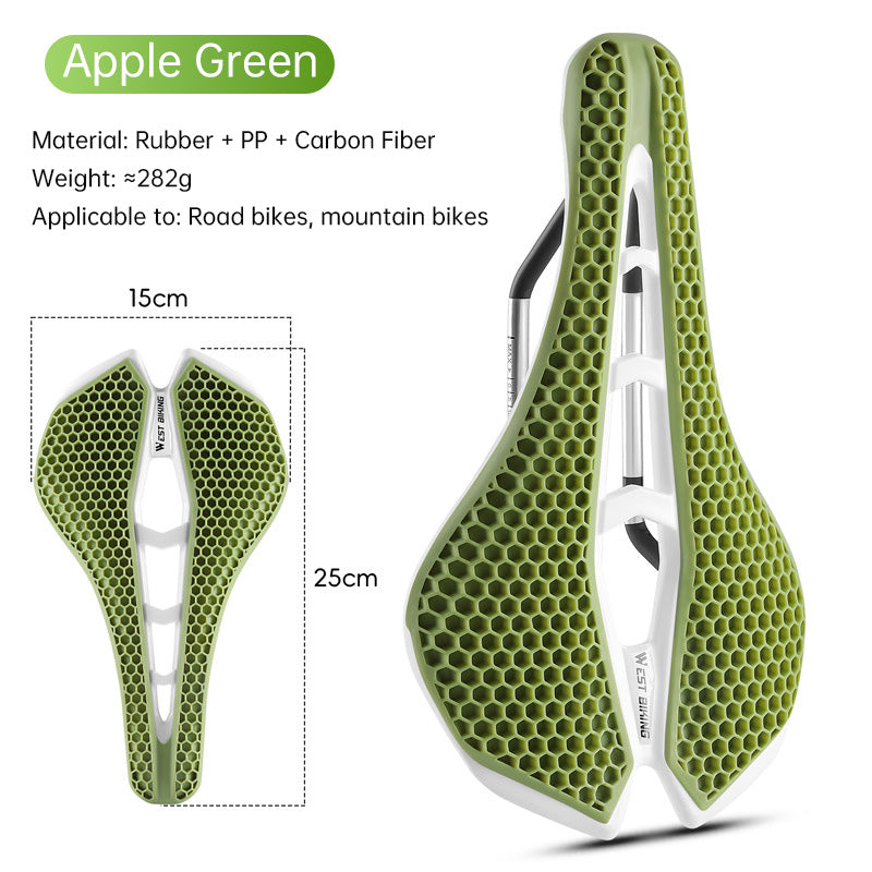 WEST BIKING TPE Honeycomb Breathable Bike Saddle – for racing, road, MTB