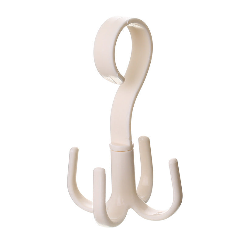 Bag Rack Female Bag 4 Claw Hook Hanging Bag Hook Schoolbag Wardrobe Storage Rack Multi-Functional Rotating Rack S-Type