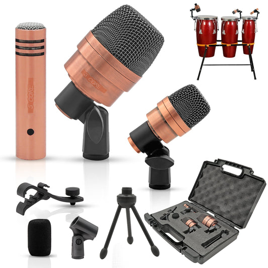 5Core Conga Mic Snare Tom Cardioid Dynamic Microphone for Drummer Precision Instrument-0