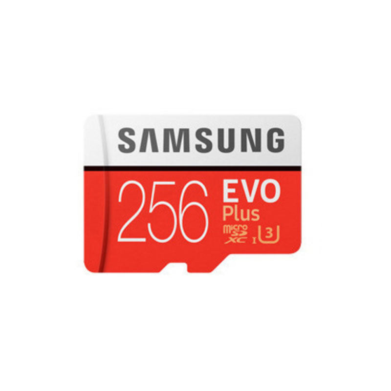 Samsung EVO+ Micro SD memory card with 32GB capacity, UHS-I Class 10, SDHC format, featuring fast 80MB/s transfer speed.