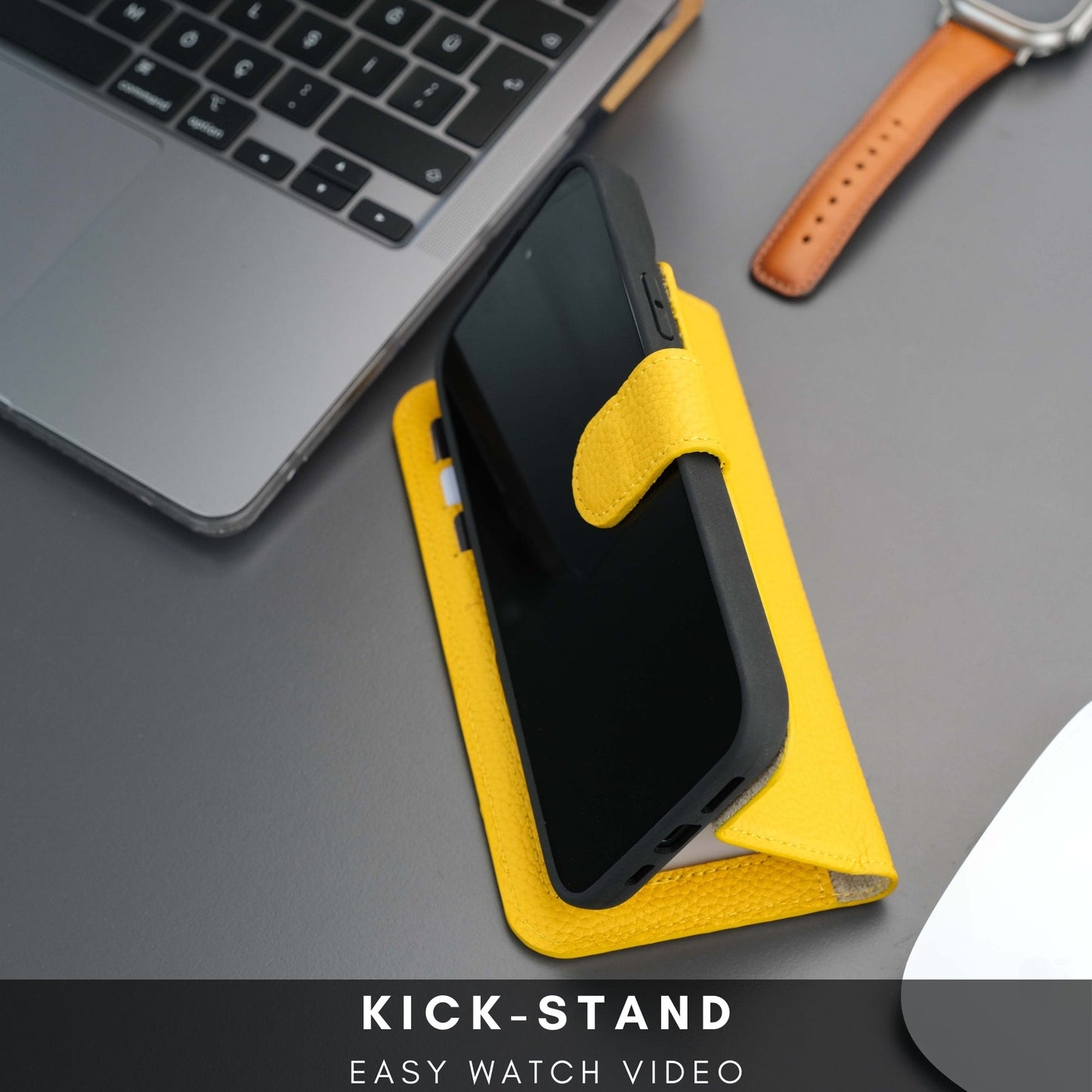 Casper Leather iPhone 14 Plus Wallet Case | MagSafe