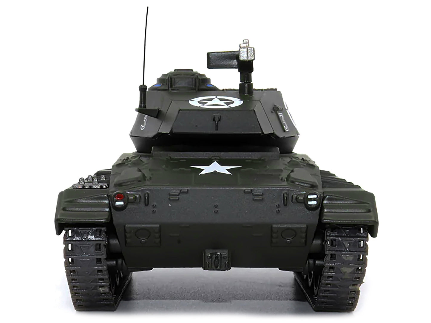 1/43 scale M24 Chaffee tank diecast model by AFVs of WWII, showing detailed U.S. 1st Armored Division WWII military vehicle