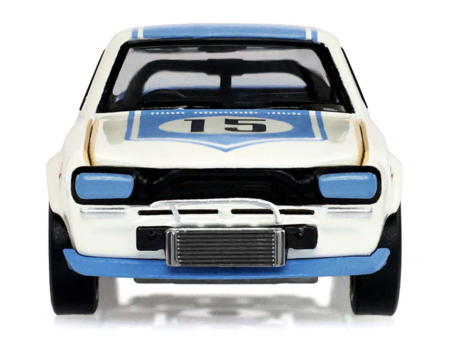 1972 Nissan Skyline 2000 GT-R (KPGC10) RHD (Right Hand Drive) #15 Kunimitsu Takahashi "50th Victory" White with Blue Stripe "Tokyo Torque" Series 10 1/64 Diecast Model Car by Greenlight