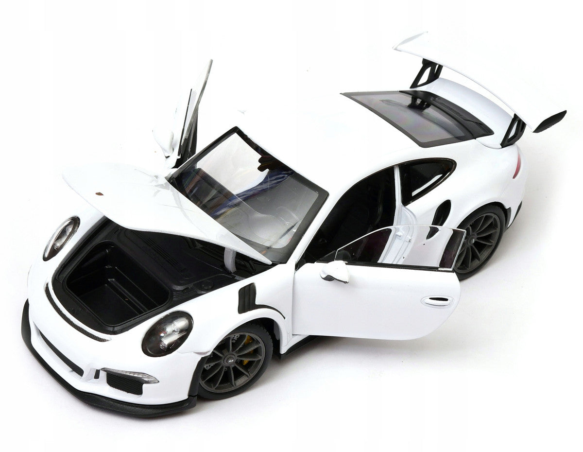 Porsche 911 GT3 RS White 1/24-1/27 Diecast Model Car by Welly-1