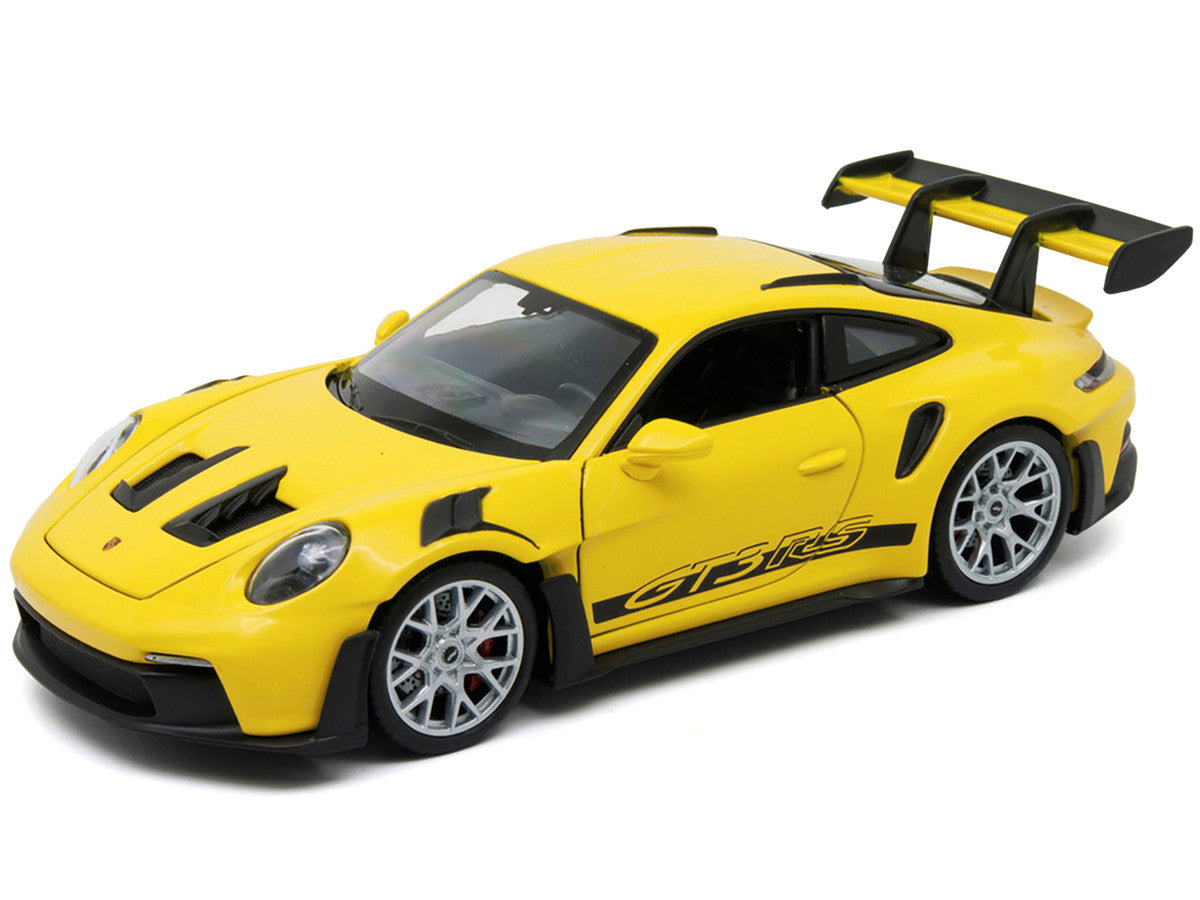 Porsche 911 GT3 RS (992) Yellow "NEX Models" Series 1/24 Diecast Model Car by Welly-1