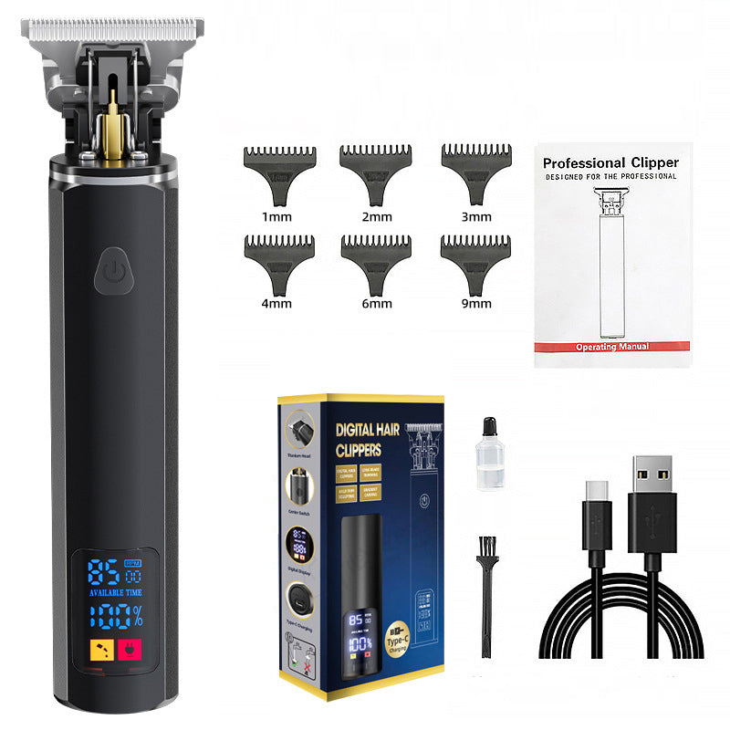 Hair clipper hair clipper electric hair clipper oil cutting head carving bald head, hair clipper