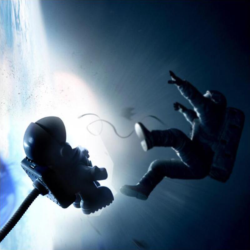 New Style Cool New Astronaut Spaceman USB LED Adjustable Night Light For Computer PC Lamp Desk Light