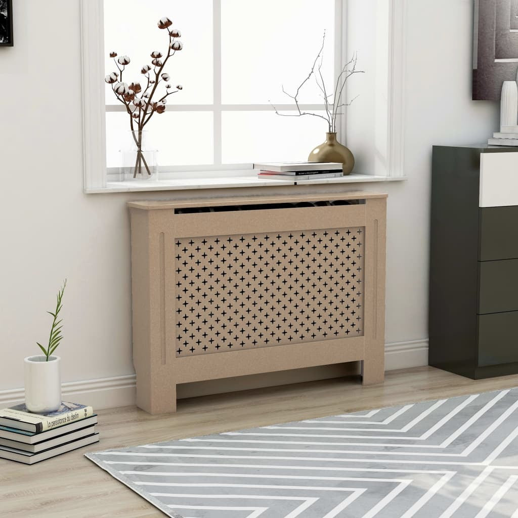 American Smart MDF radiator cover measuring 44.1x7.5x32.1 inches, designed as a stylish heating radiator accessory.