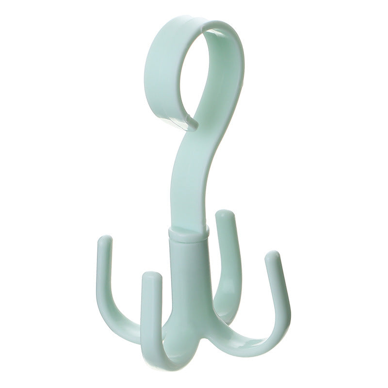 Bag Rack Female Bag 4 Claw Hook Hanging Bag Hook Schoolbag Wardrobe Storage Rack Multi-Functional Rotating Rack S-Type