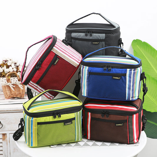 Oxford Cloth Portable Bag Outdoor Picnic Thermal Insulation Bag 5L Thermal Insulation Ice Bag Aluminum Foil Thickened
