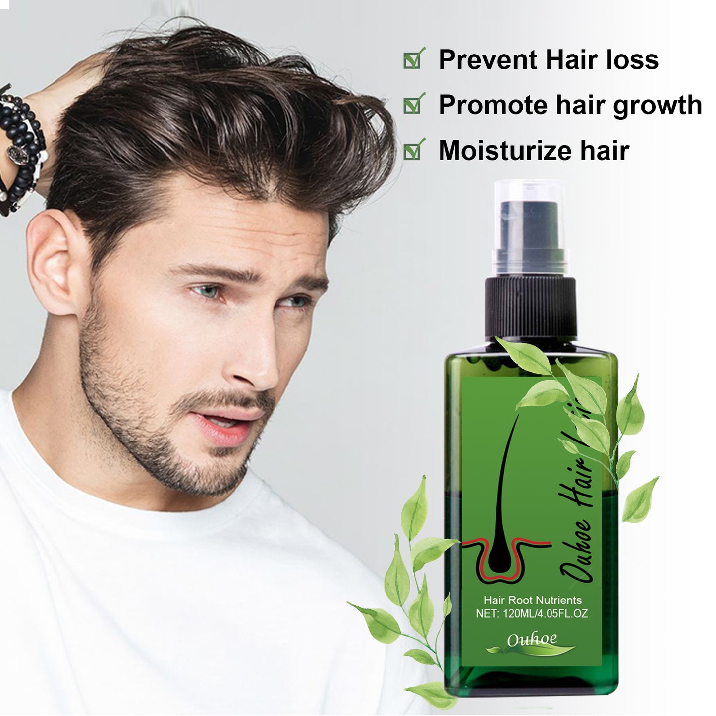Dense Hair Spray, Anti-Loss Hair Strengthening Hair Repair Hair Root Hair Care Spray