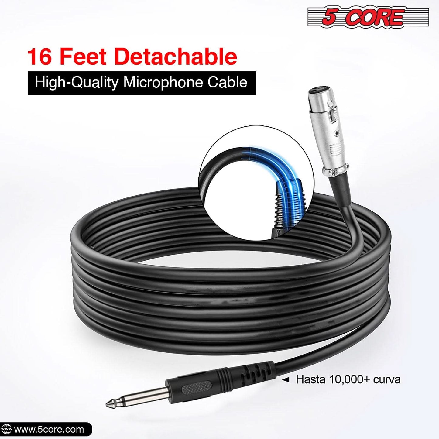 5Core XLR Microphone Dynamic Mic Karaoke Singing Studio Mics Handheld Microfono-1