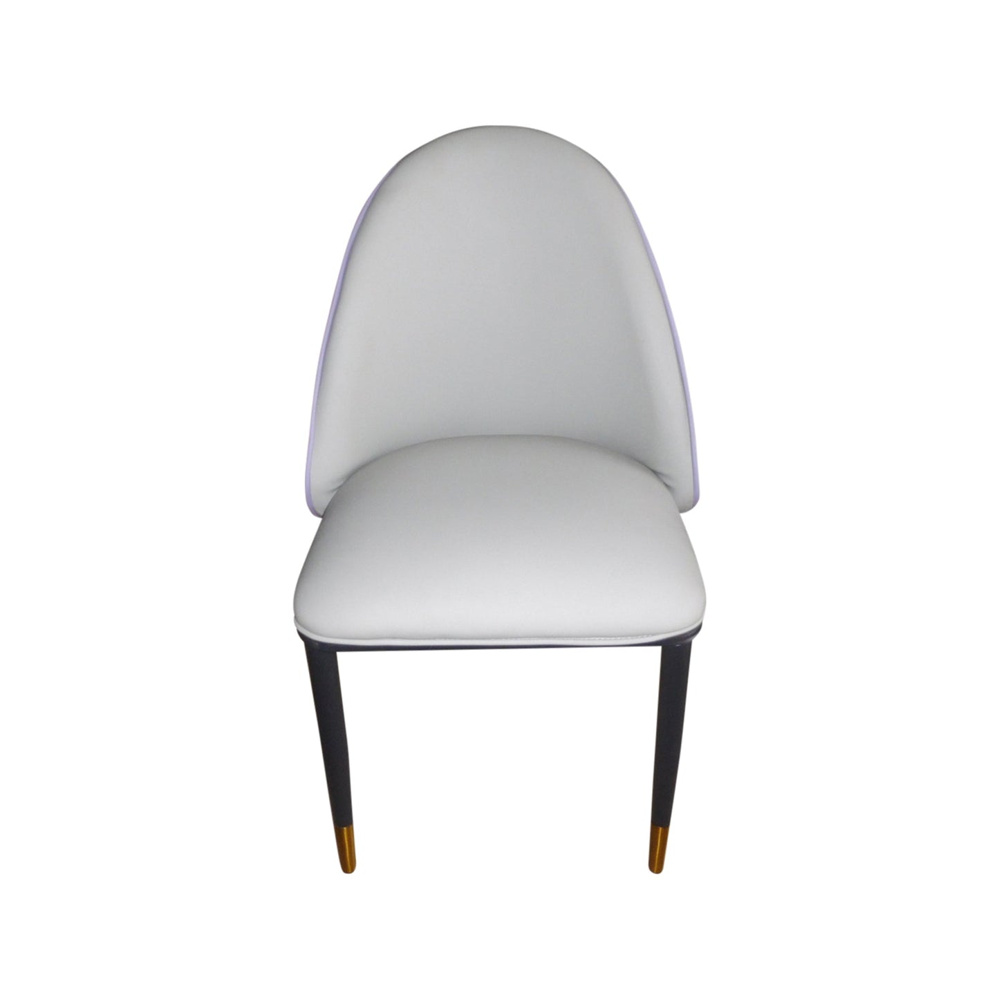 2X Dining Chairs Purple Colour Premium Leatherette Carbon Steel Frame Firm Support-3