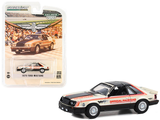 1979 Ford Mustang Official Pace Car "63rd Annual Indianapolis 500 Mile Race" "Hobby Exclusive" Series 1/64 Diecast Model Car by Greenlight-0